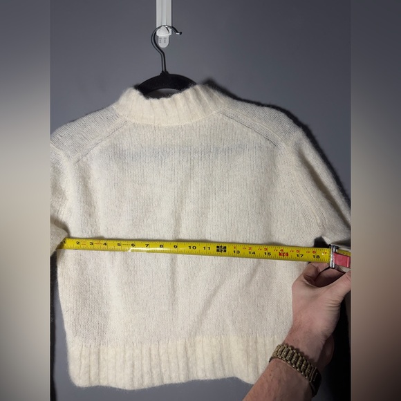 Everlane Alpaca Blend Cropped Crewneck Sweater Size XS - Picture 4 of 6